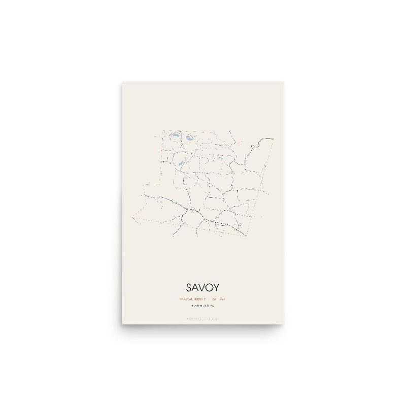 Savoy Street Map Poster · Linen