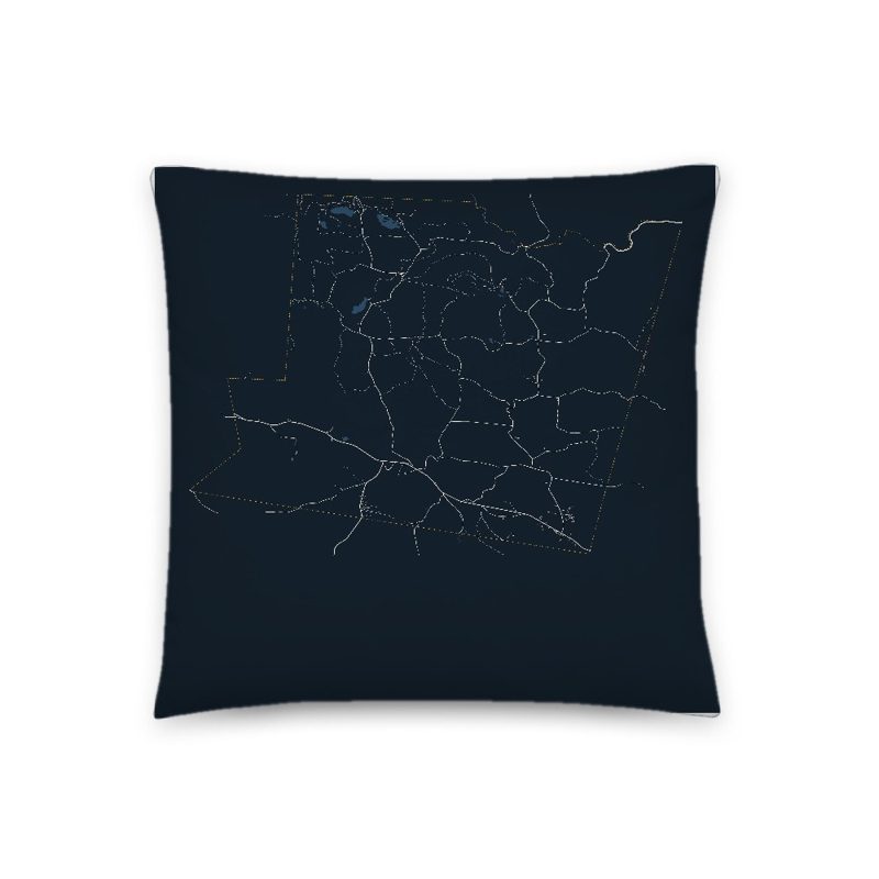 Savoy Map Throw Pillow