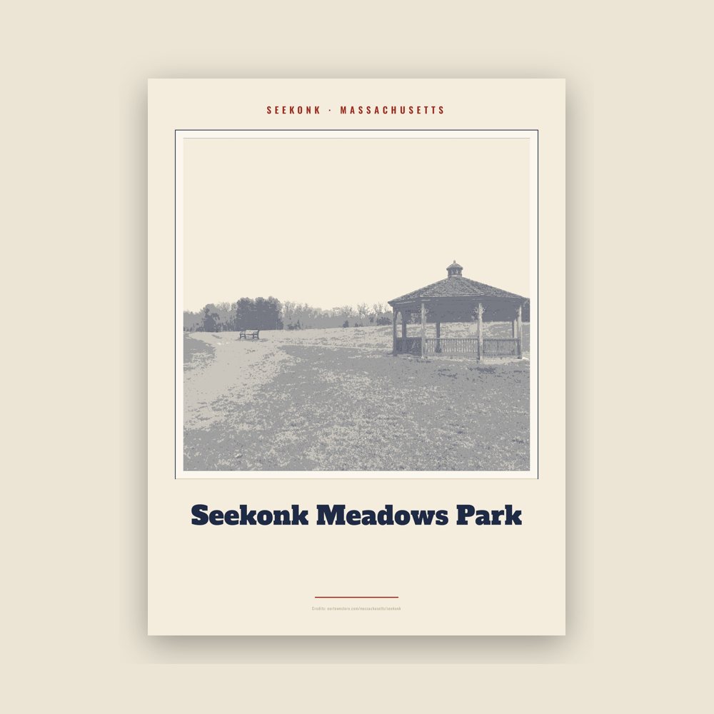 Seekonk Seekonk Meadows Park Landmark Print