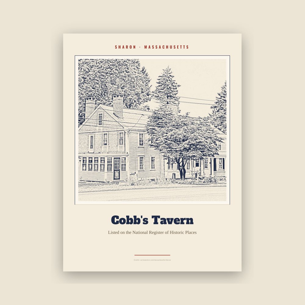 Sharon Cobb's Tavern Landmark Print