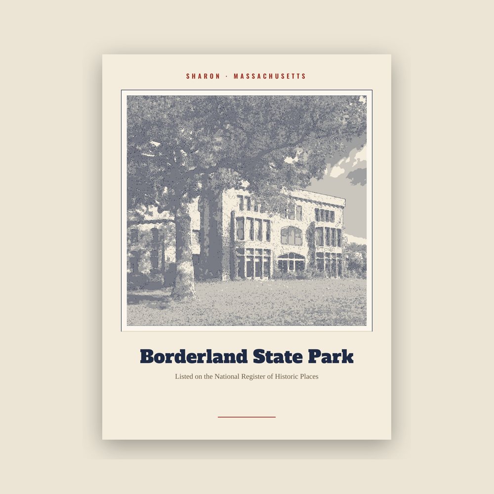 Sharon Borderland State Park Landmark Print