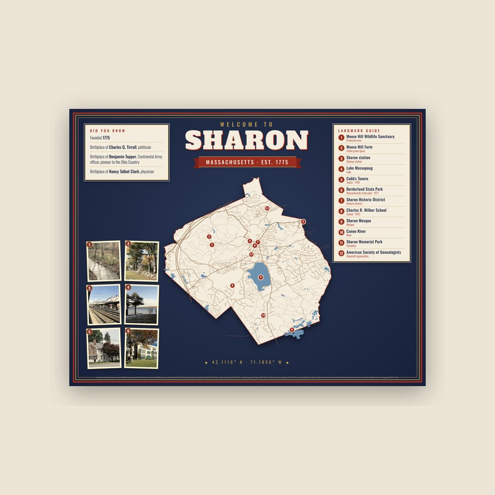 Sharon Map Placemat