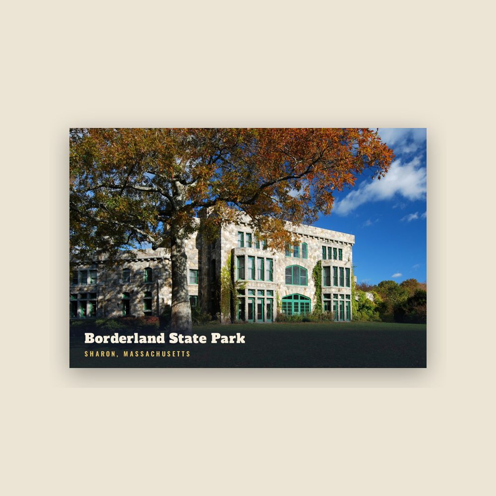 Sharon Borderland State Park Postcard