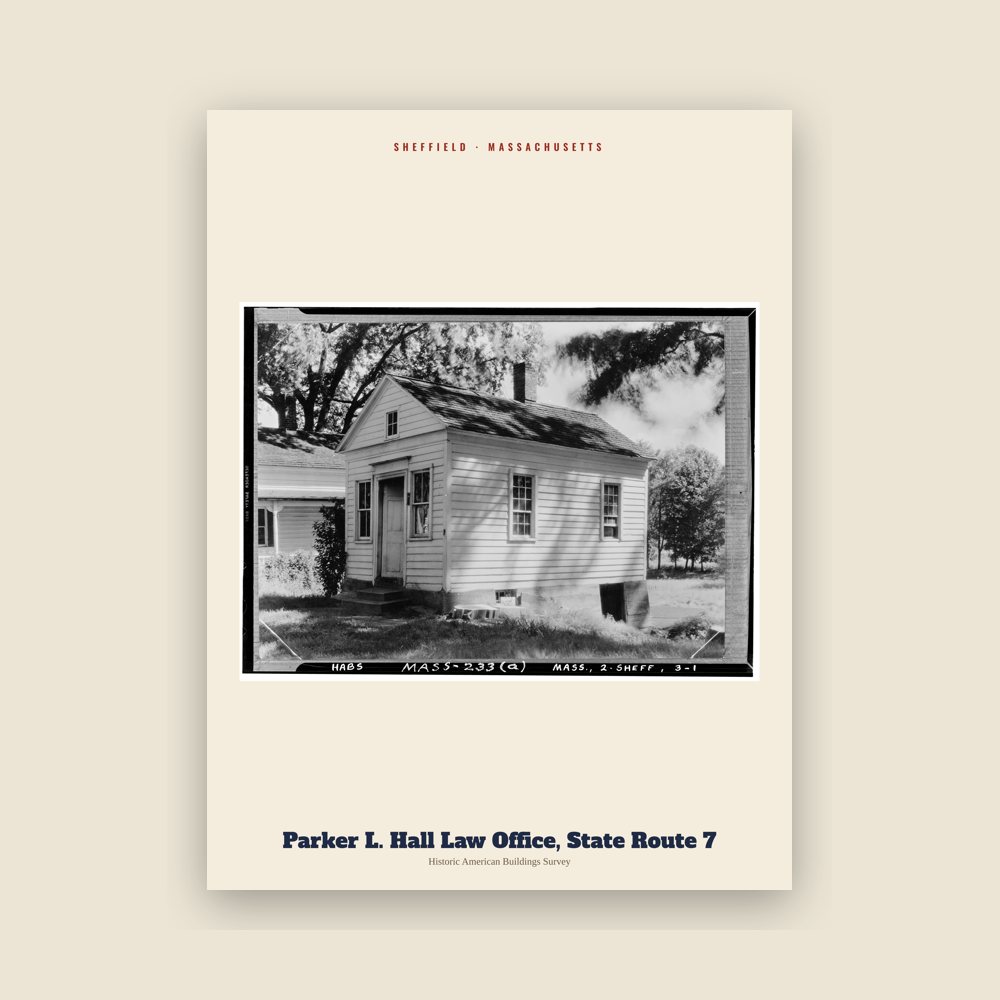 Sheffield Parker L. Hall Law Office, State Route 7 Archive Print