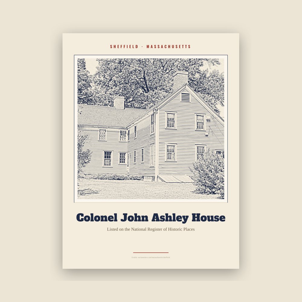 Sheffield Colonel John Ashley House Landmark Print