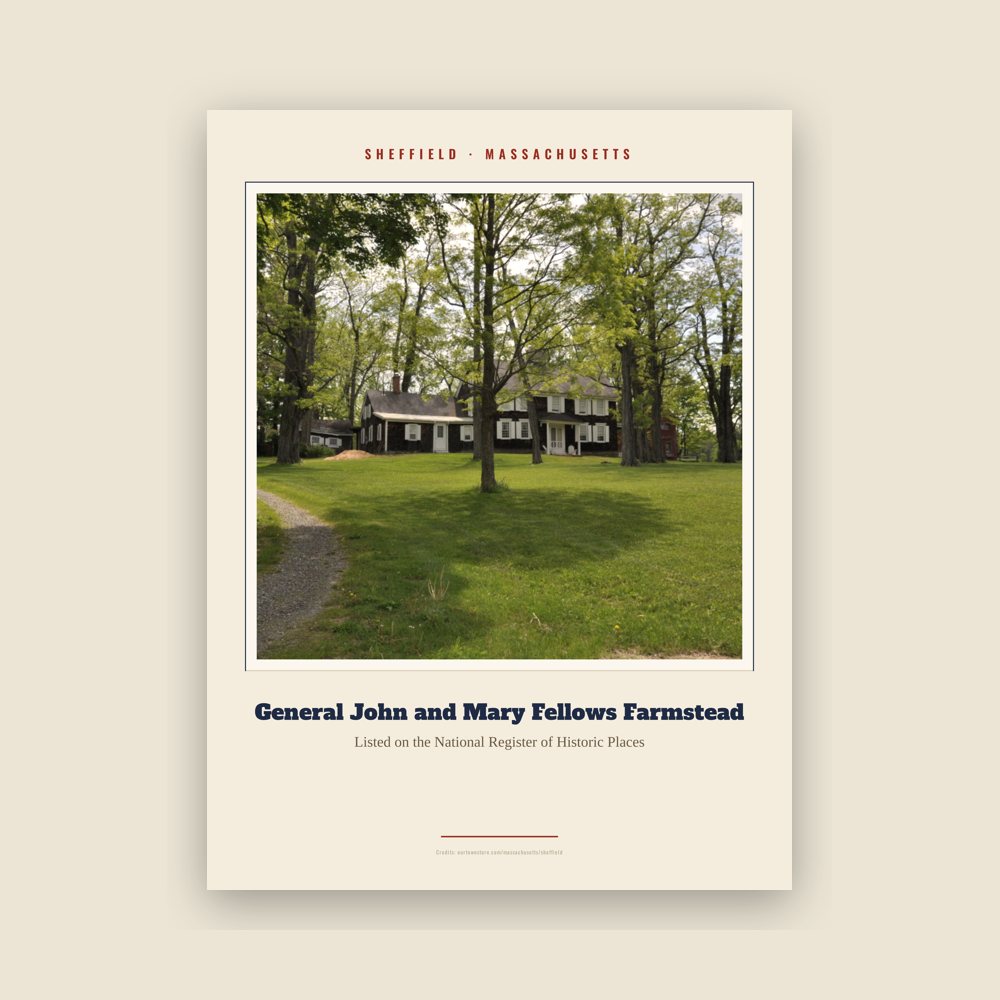 Sheffield General John and Mary Fellows Farmstead Landmark Print