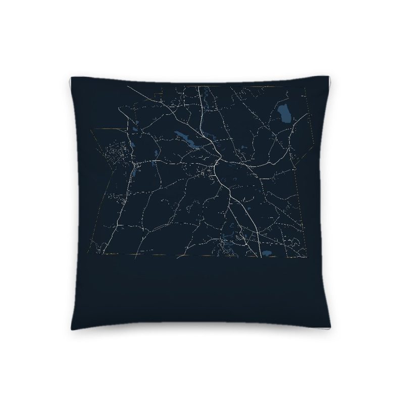 Sheffield Map Throw Pillow