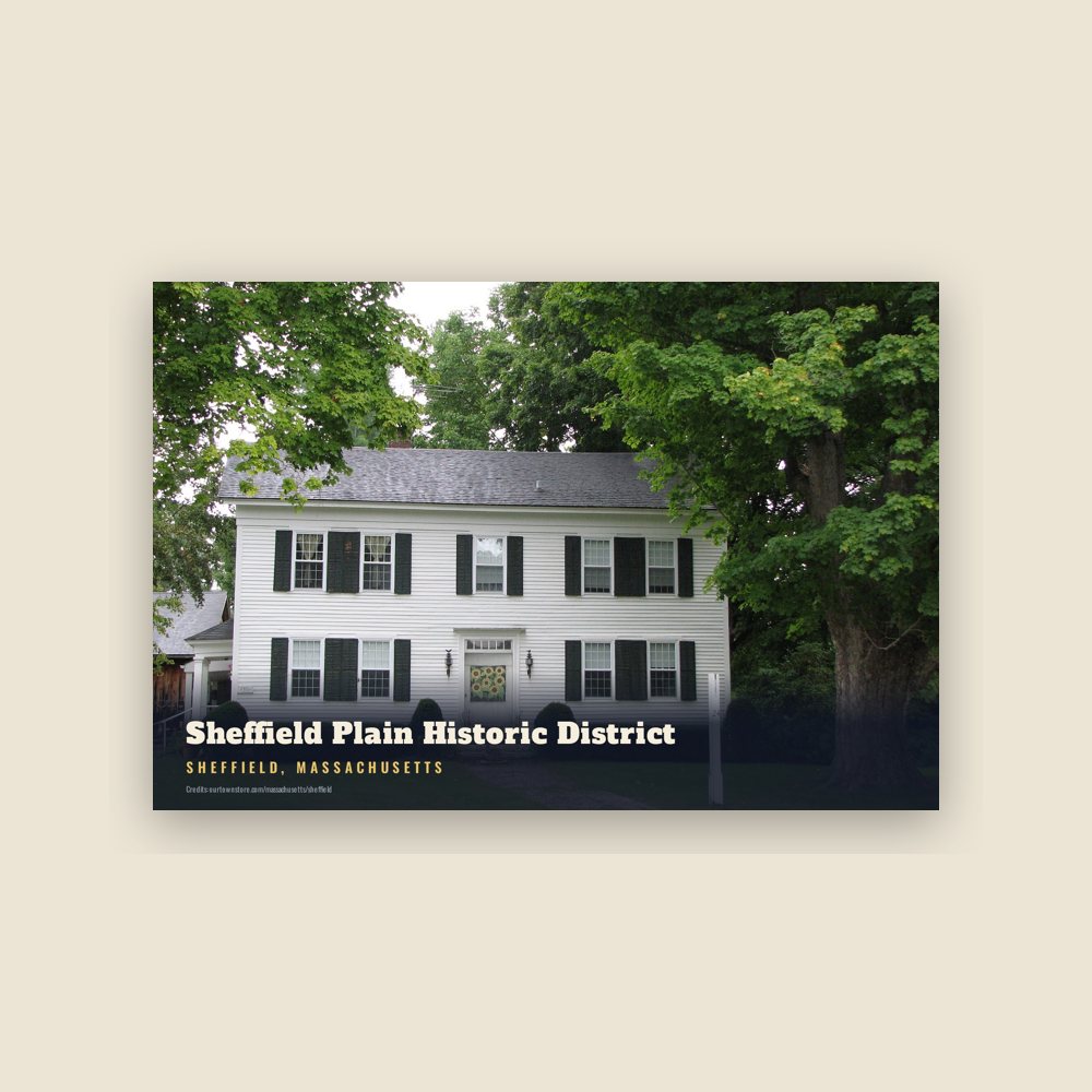 Sheffield Sheffield Plain Historic District Postcard
