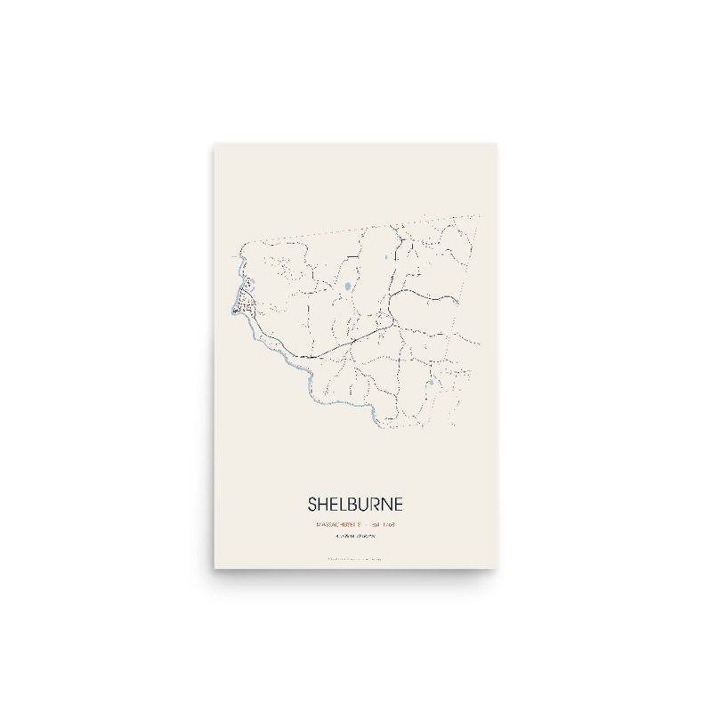 Shelburne Street Map Poster · Linen