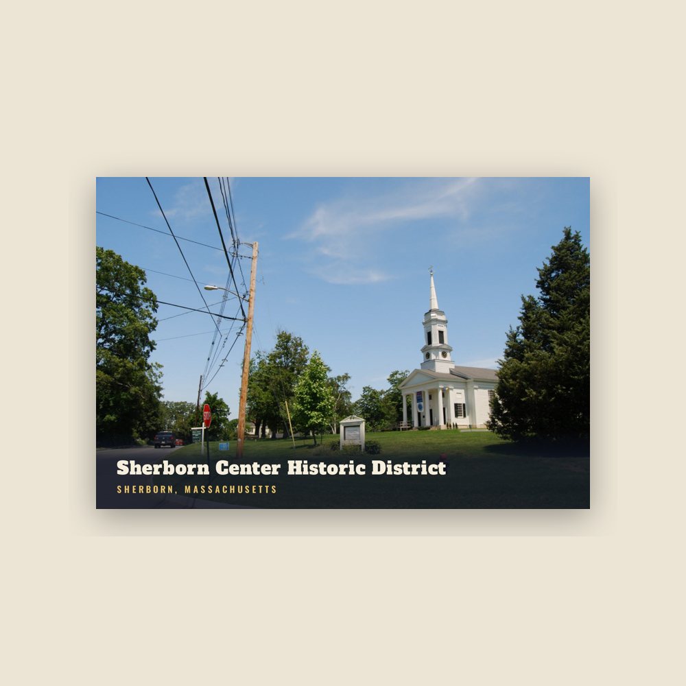 Sherborn Sherborn Center Historic District Postcard