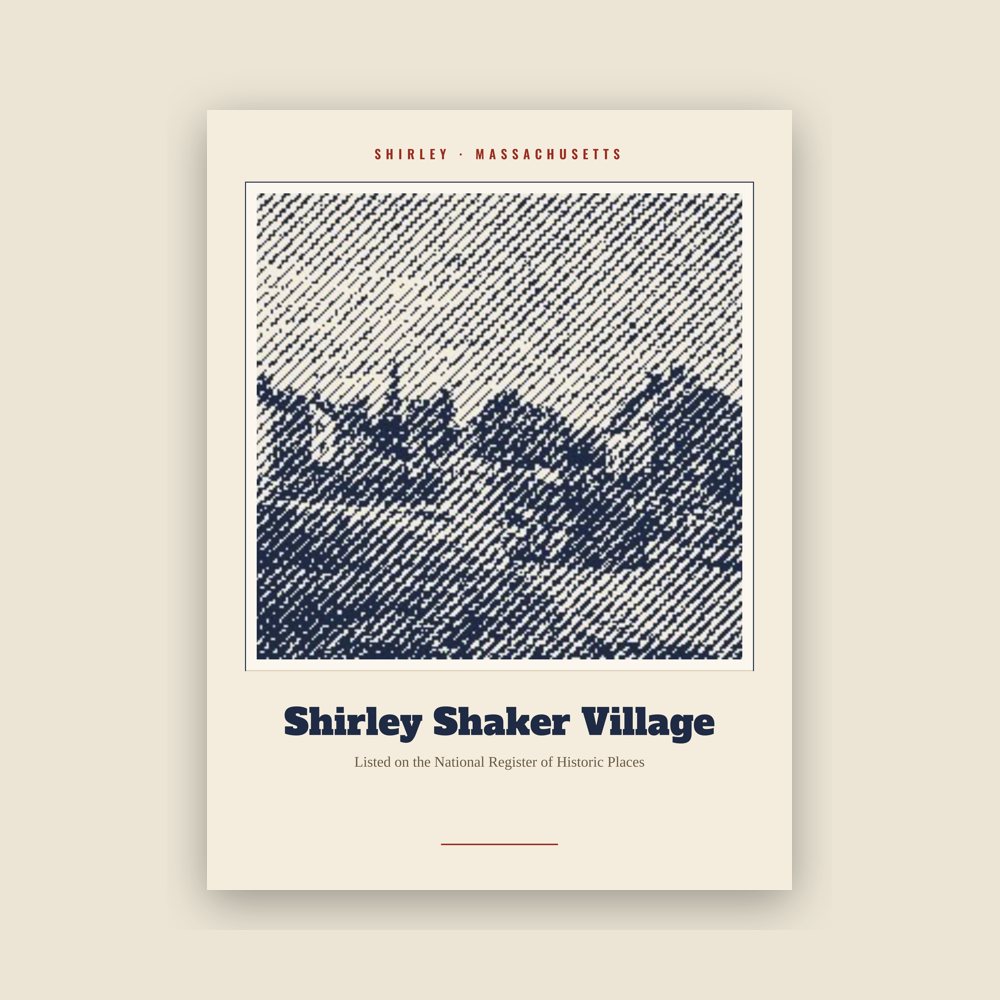 Shirley Shirley Shaker Village Landmark Print