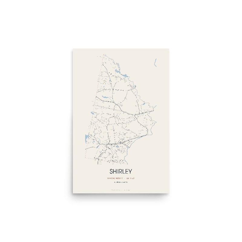 Shirley Street Map Poster · Linen