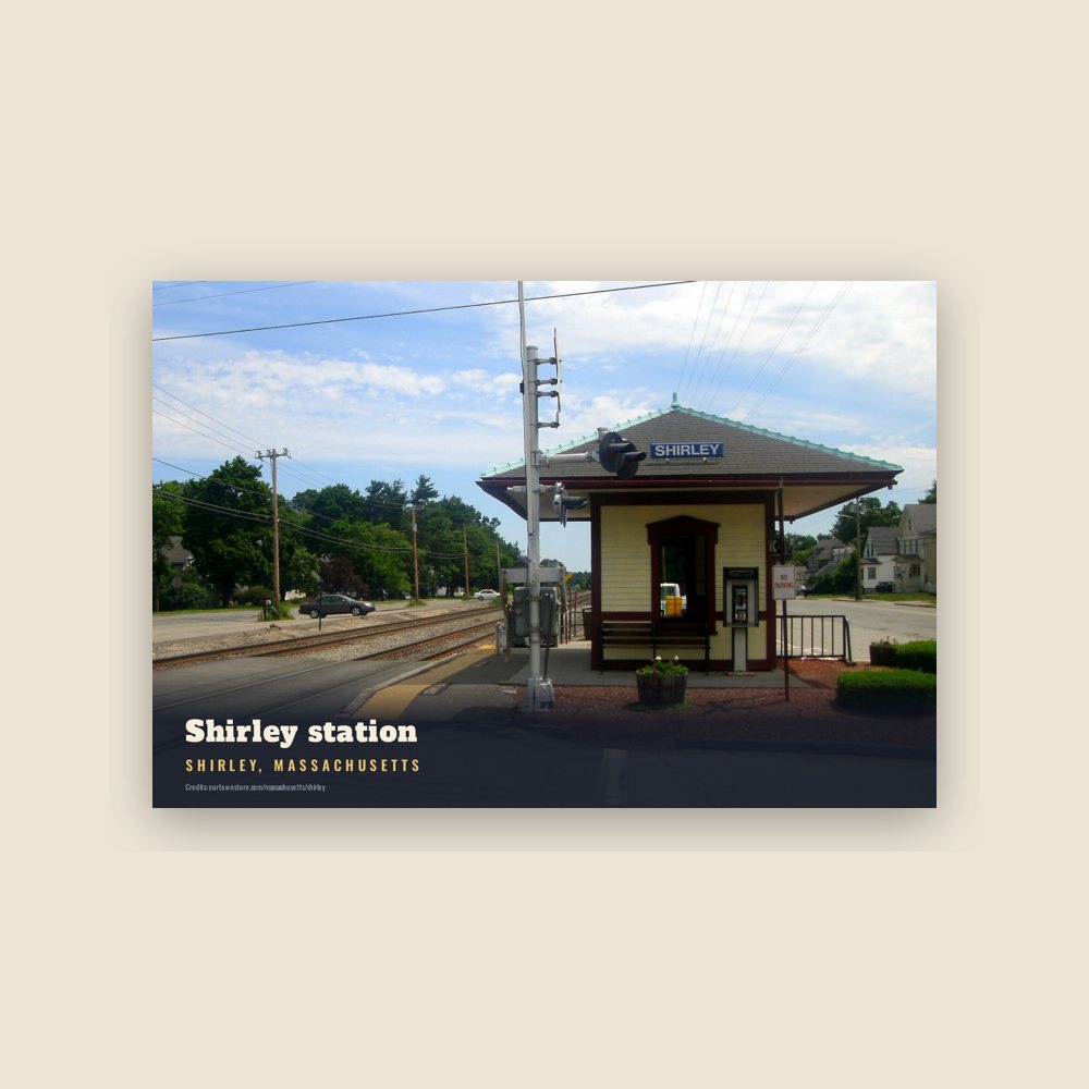 Shirley Shirley station Postcard