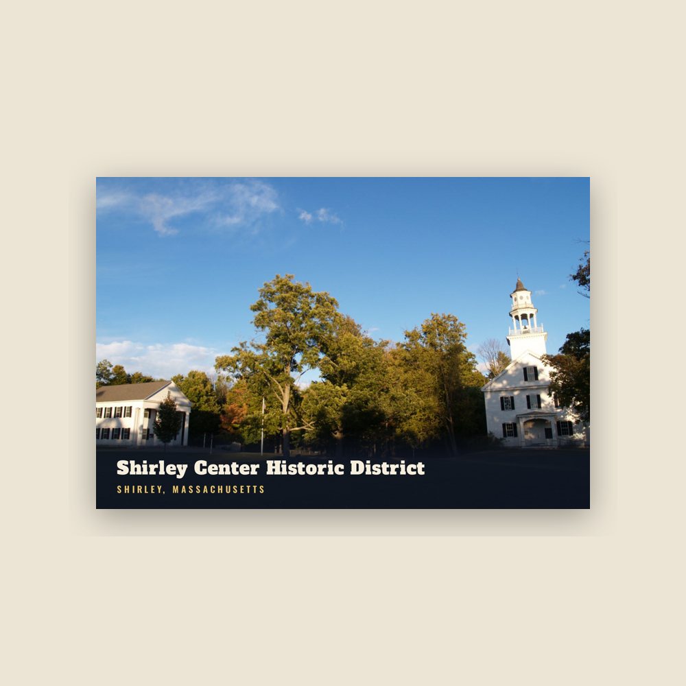Shirley Shirley Center Historic District Postcard