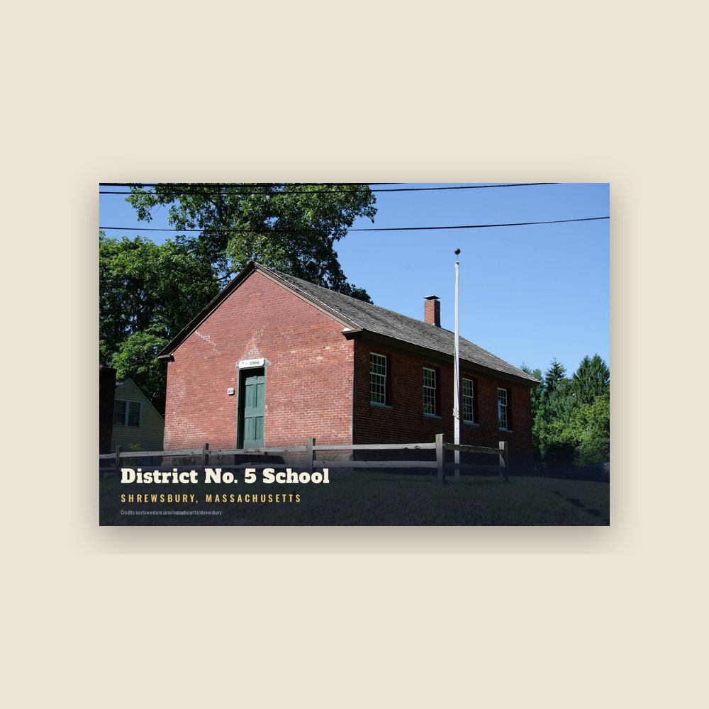 Shrewsbury District No. 5 School Postcard