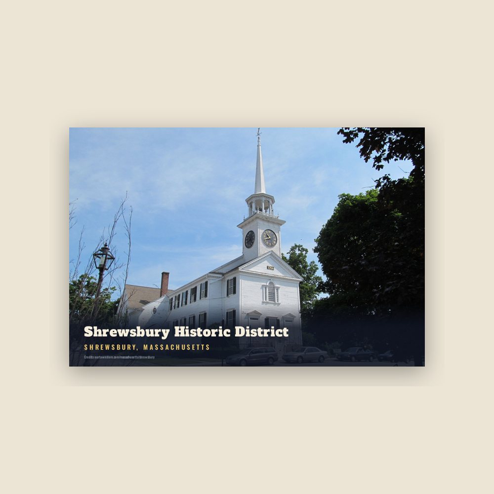 Shrewsbury Shrewsbury Historic District Postcard