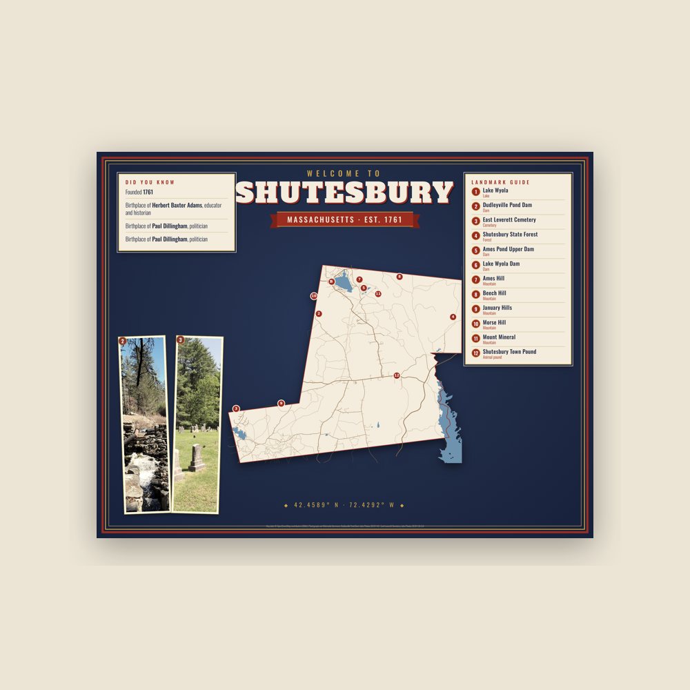 Shutesbury Map Placemat