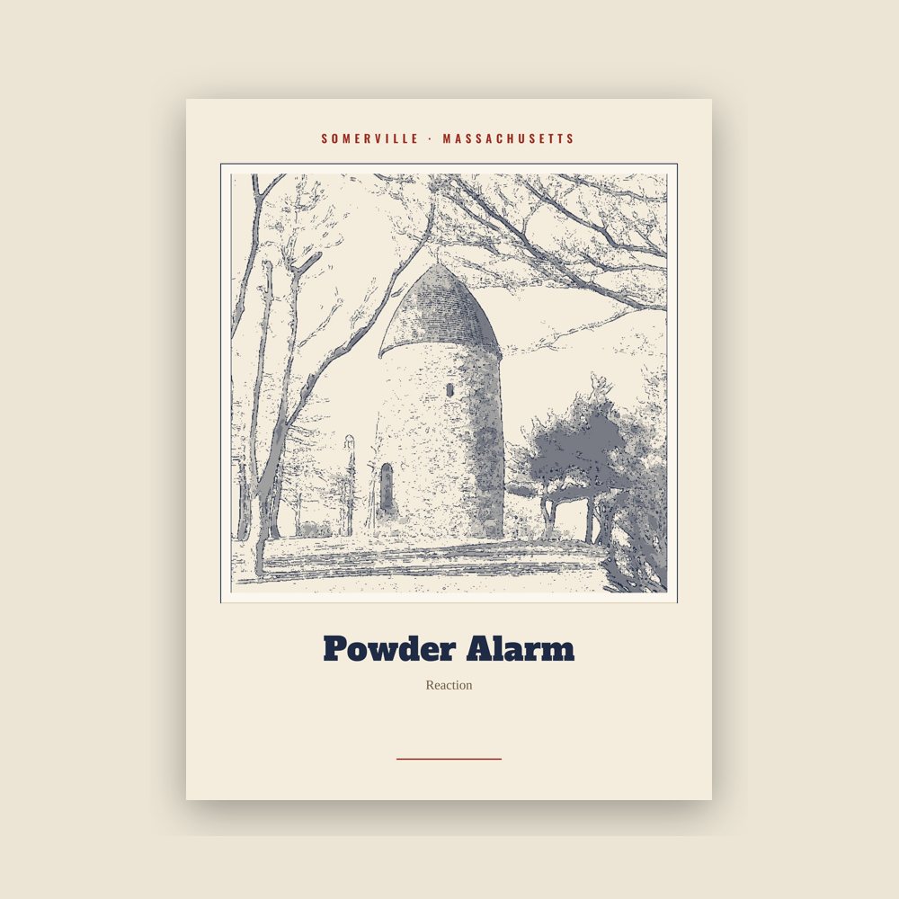 Somerville Powder Alarm Landmark Print