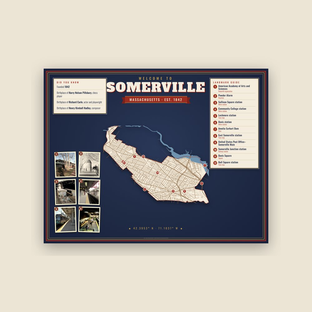 Somerville Map Placemat