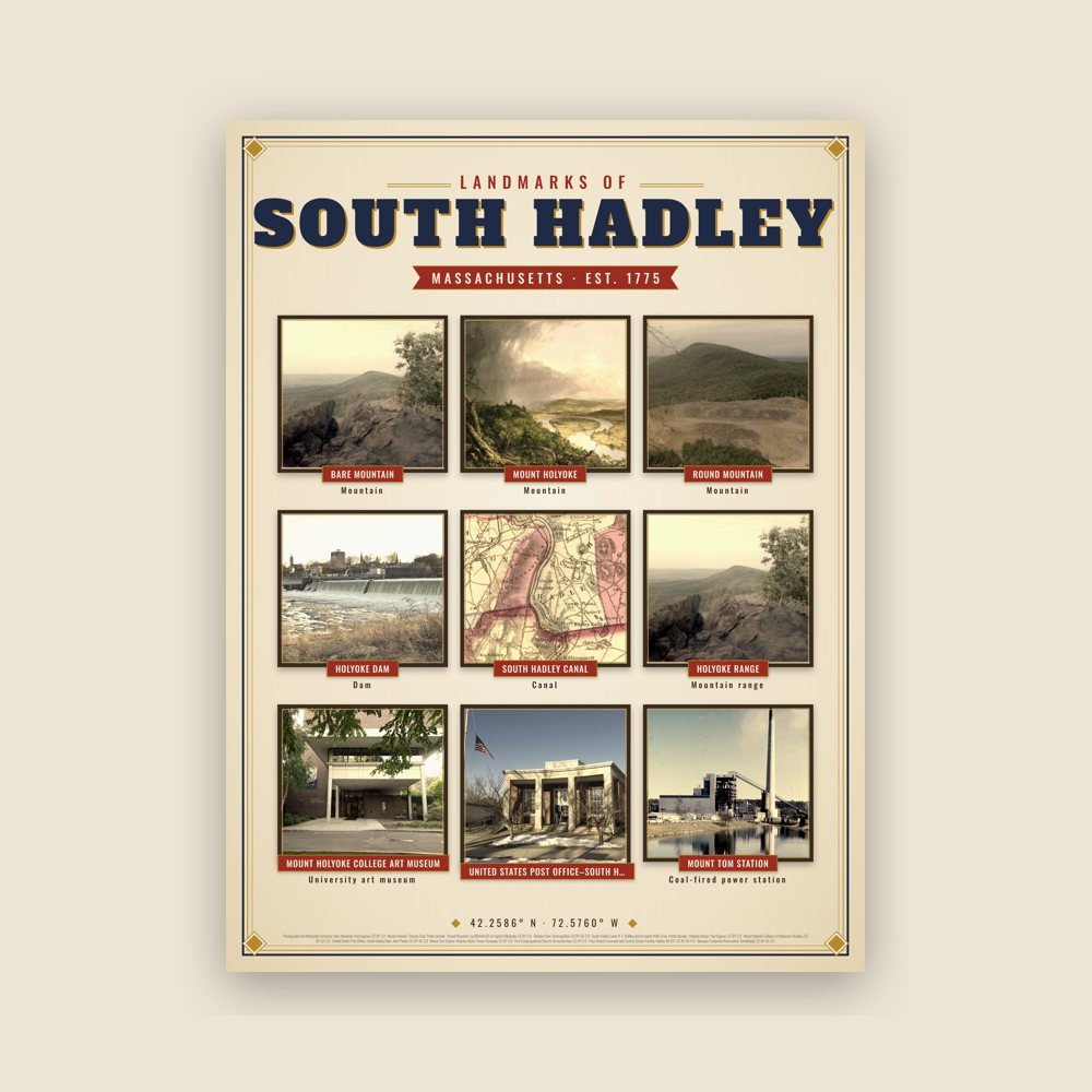 South Hadley Landmarks Photo Poster