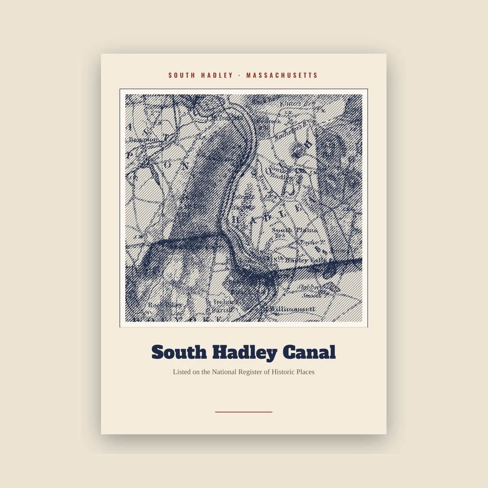 South Hadley South Hadley Canal Landmark Print