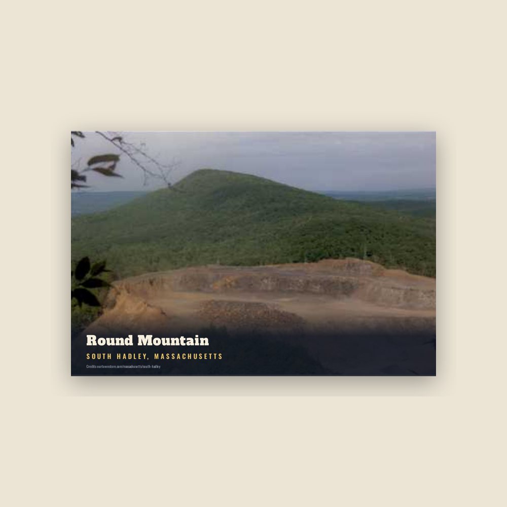 South Hadley Round Mountain Postcard