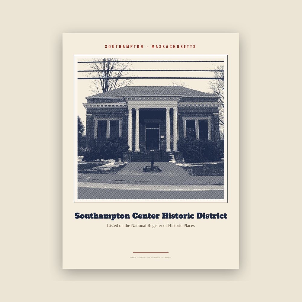 Southampton Southampton Center Historic District Landmark Print