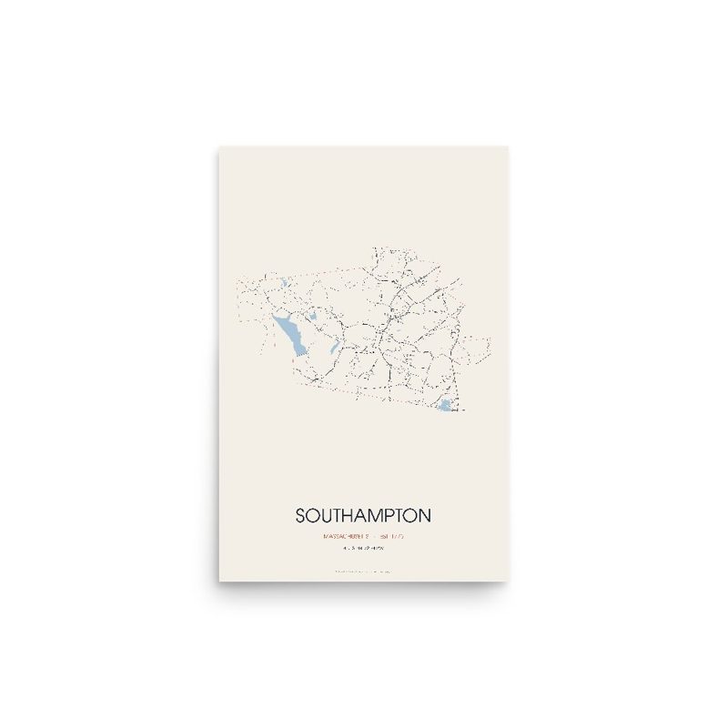 Southampton Street Map Poster · Linen