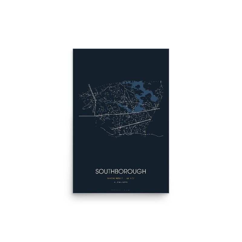 Southborough Street Map Poster · Midnight