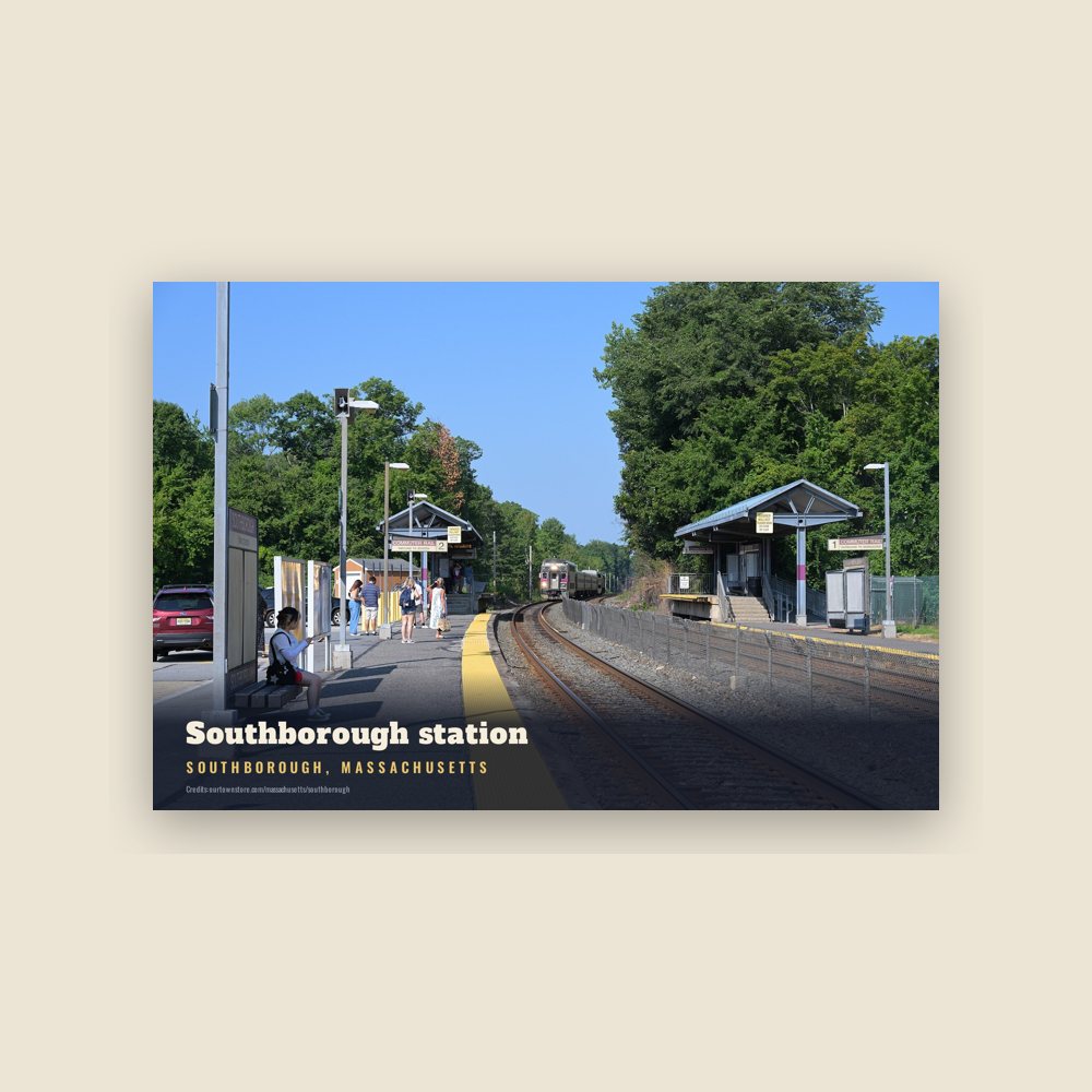 Southborough Southborough station Postcard