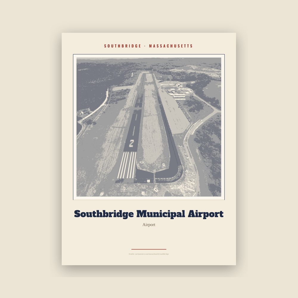 Southbridge Southbridge Municipal Airport Landmark Print