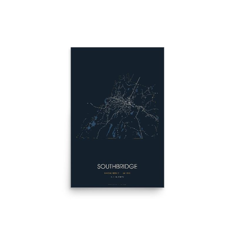 Southbridge Street Map Poster · Midnight