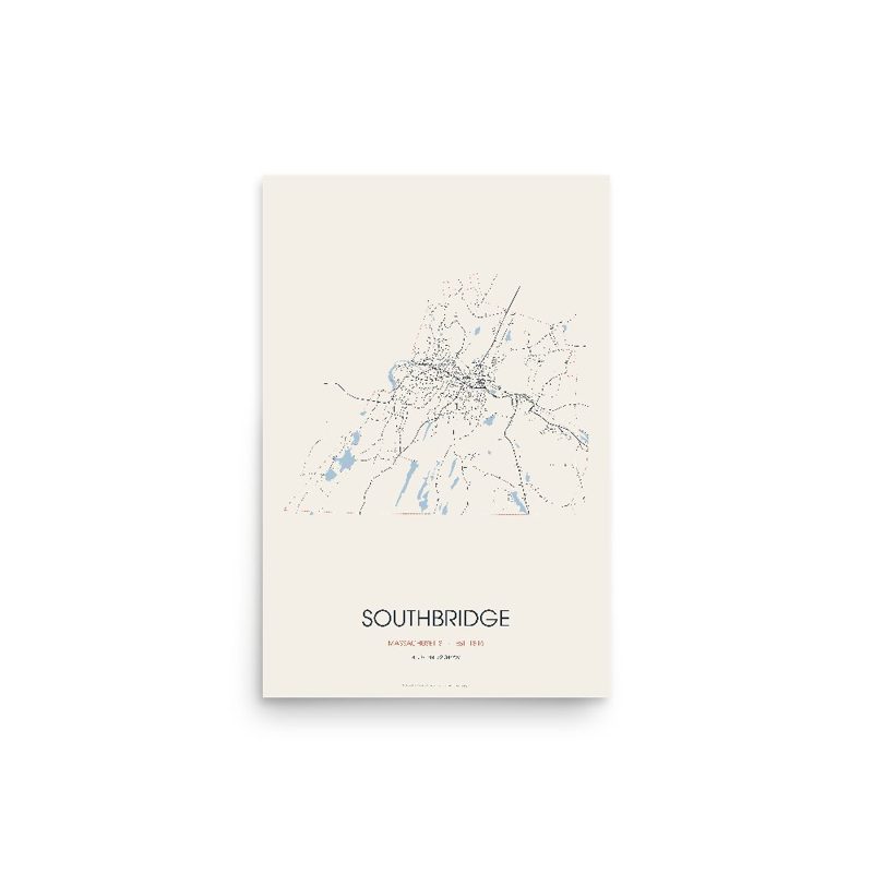 Southbridge Street Map Poster · Linen