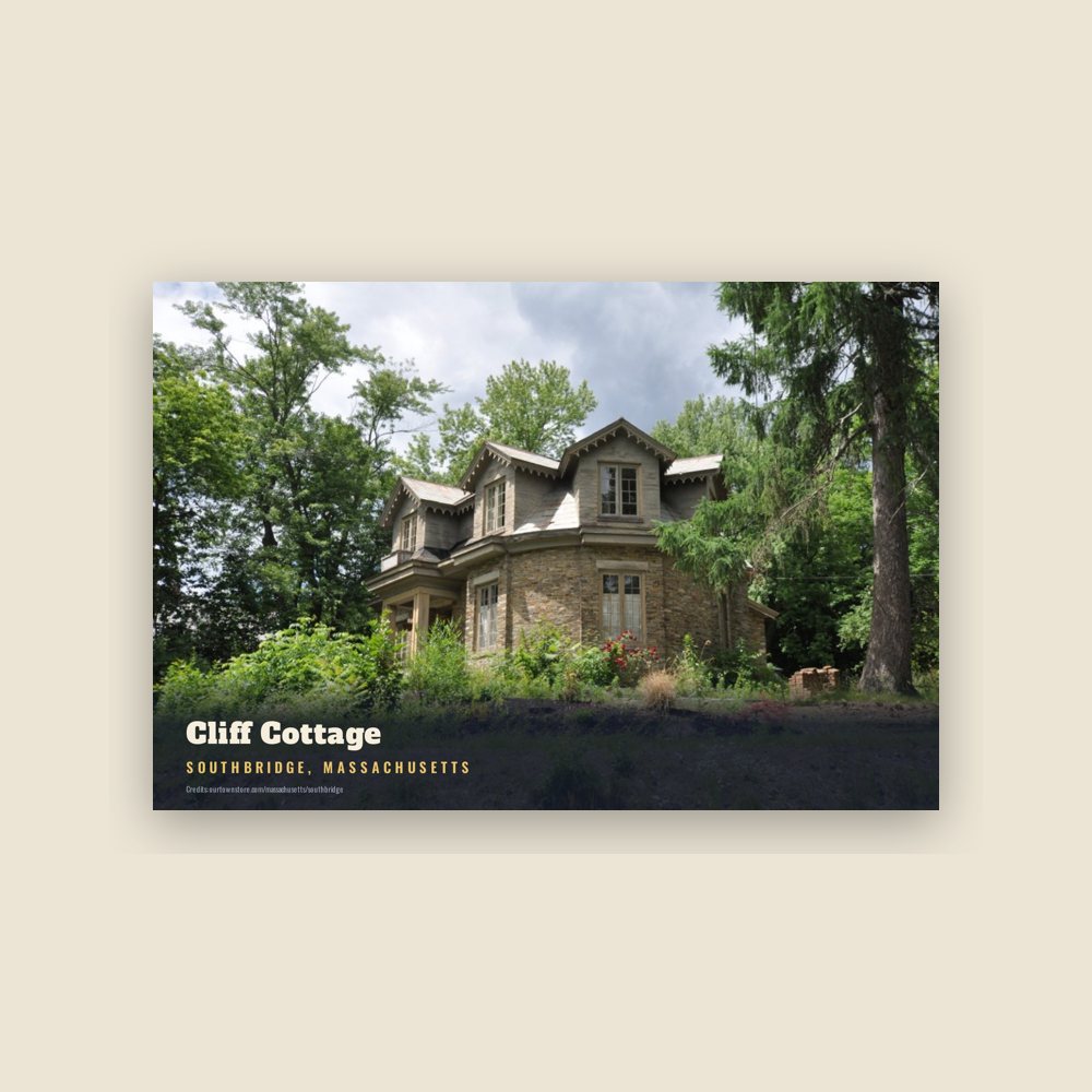 Southbridge Cliff Cottage Postcard