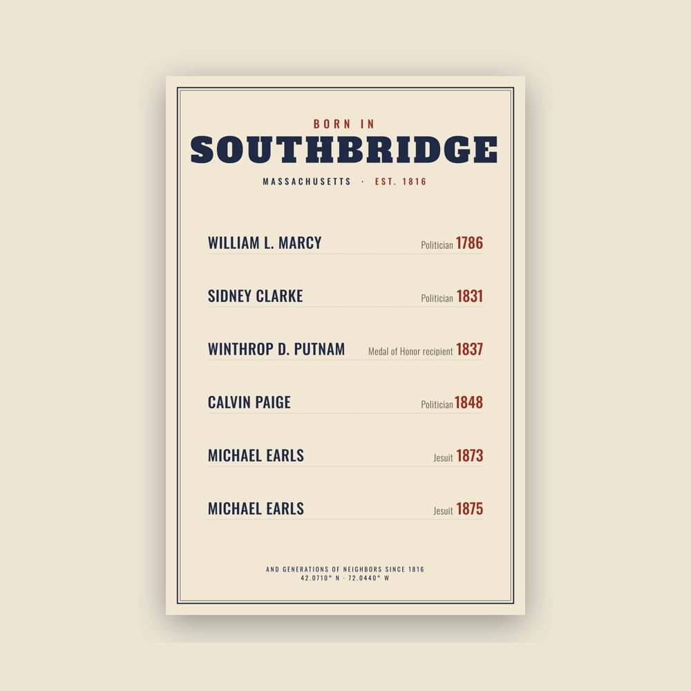 Southbridge “Born In” Poster