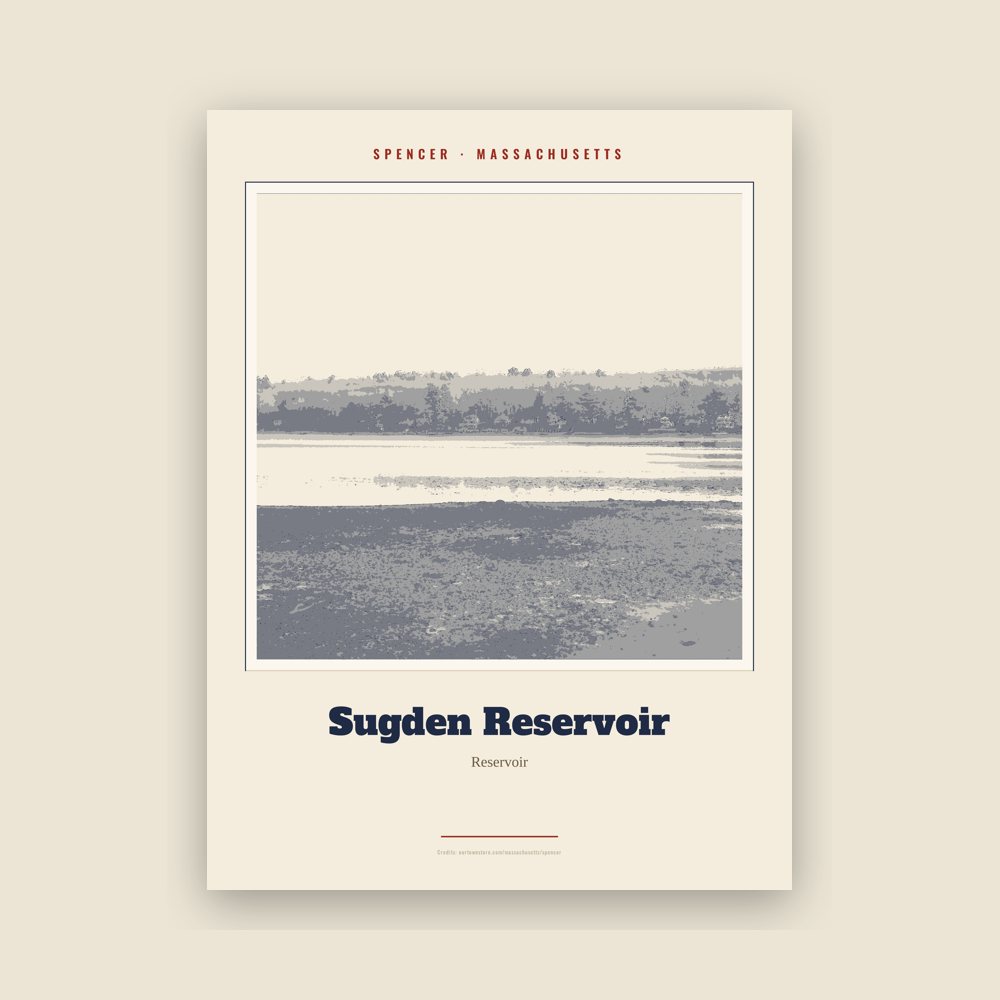 Spencer Sugden Reservoir Landmark Print