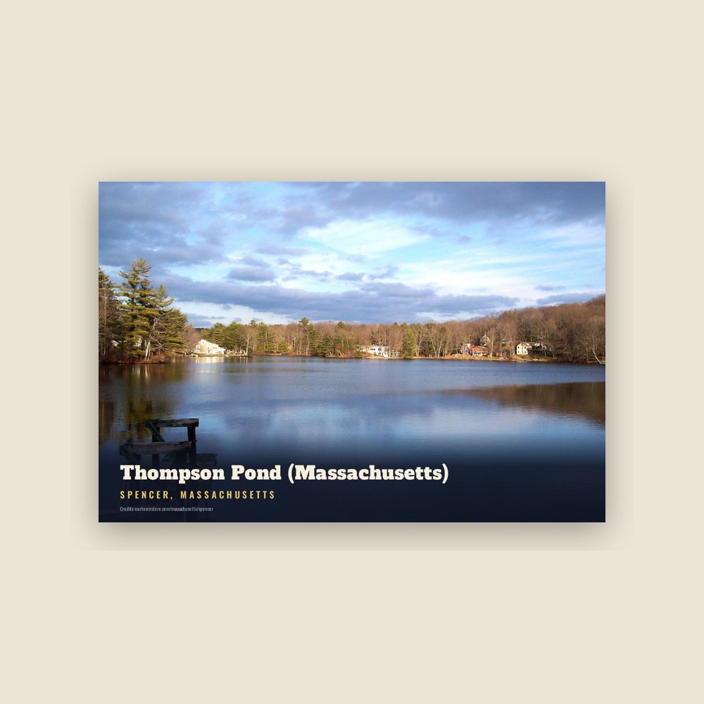 Spencer Thompson Pond (Massachusetts) Postcard