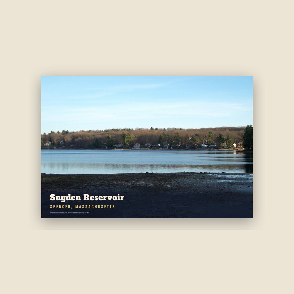 Spencer Sugden Reservoir Postcard