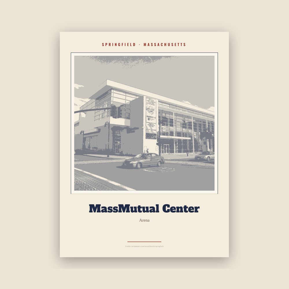 Springfield MassMutual Center Landmark Print