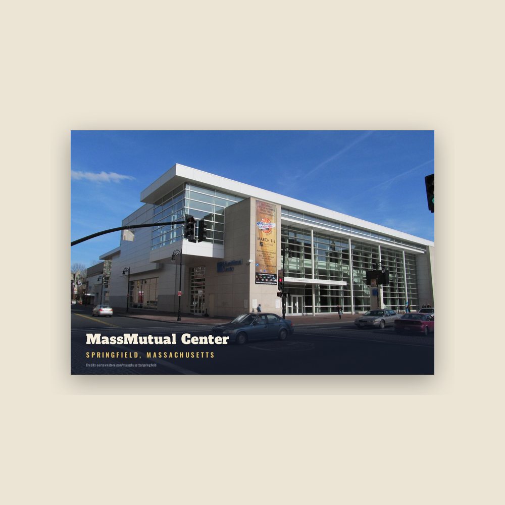 Springfield MassMutual Center Postcard