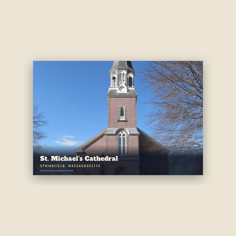 Springfield St. Michael's Cathedral Postcard