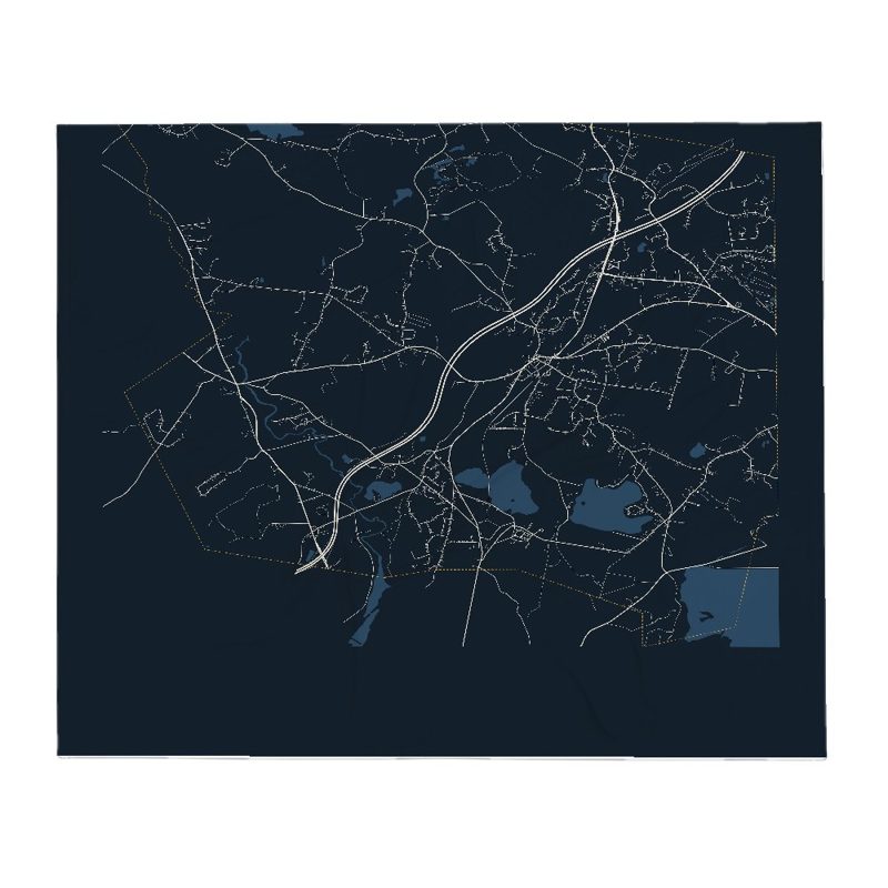 Sterling Street Map Throw Blanket