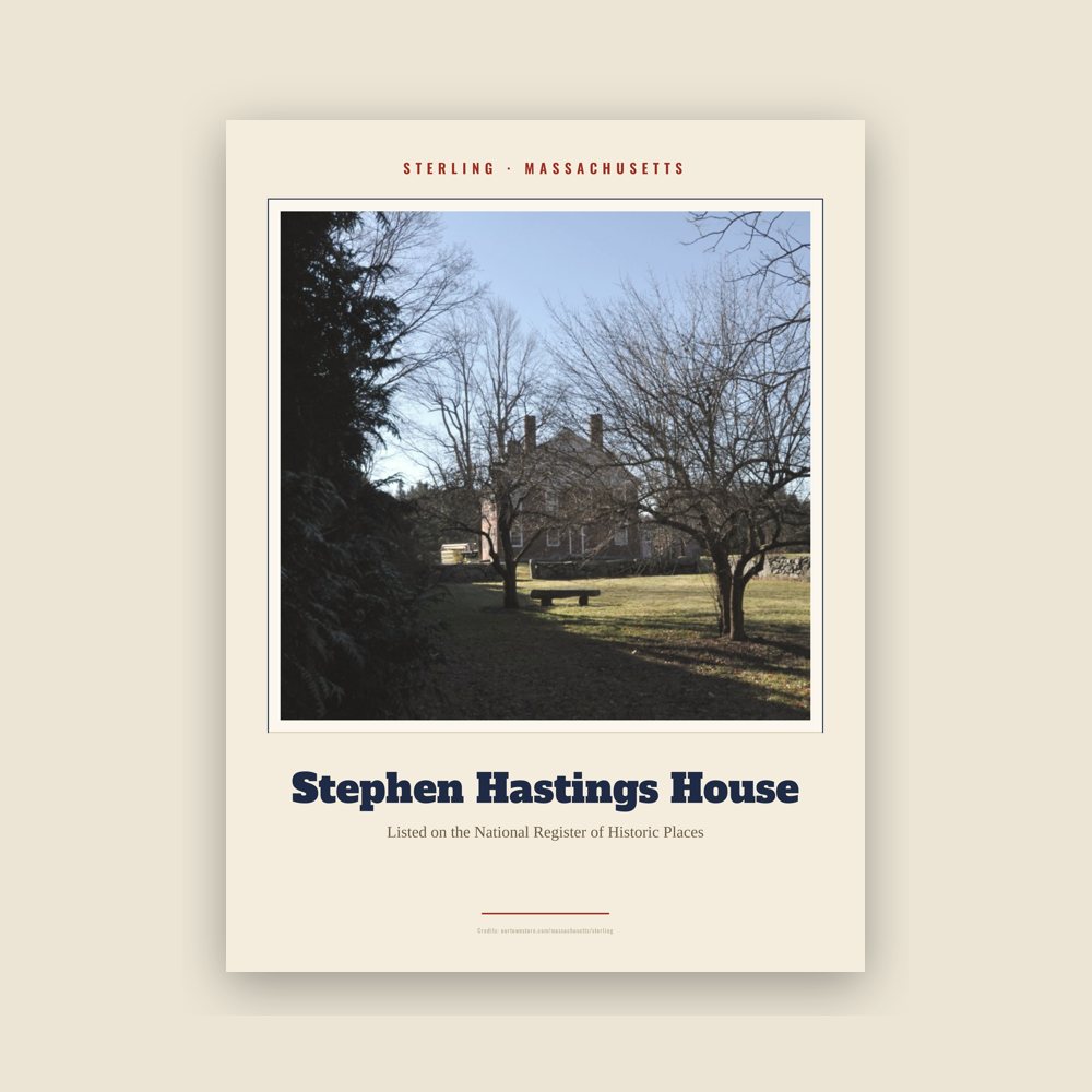 Sterling Stephen Hastings House Landmark Print