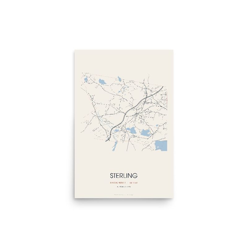 Sterling Street Map Poster · Linen