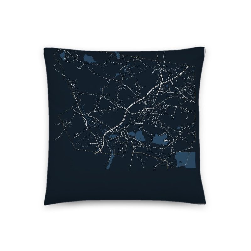 Sterling Map Throw Pillow