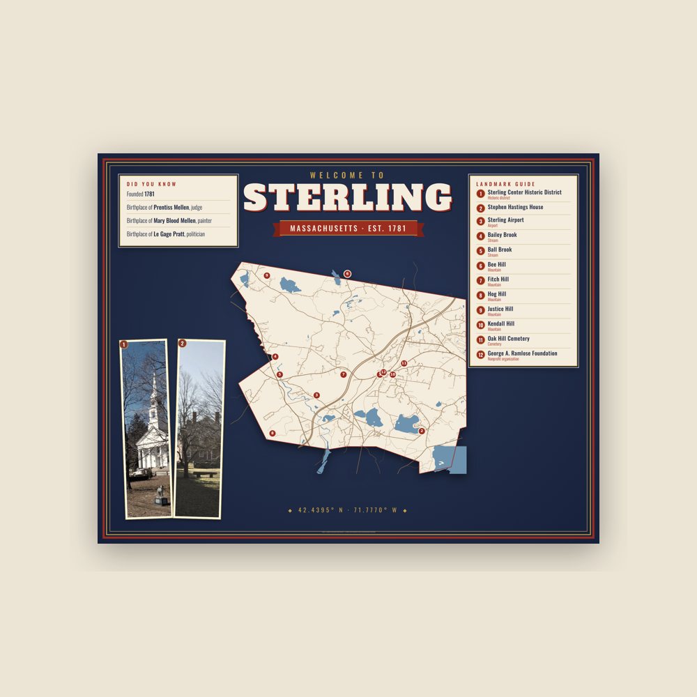 Sterling Map Placemat