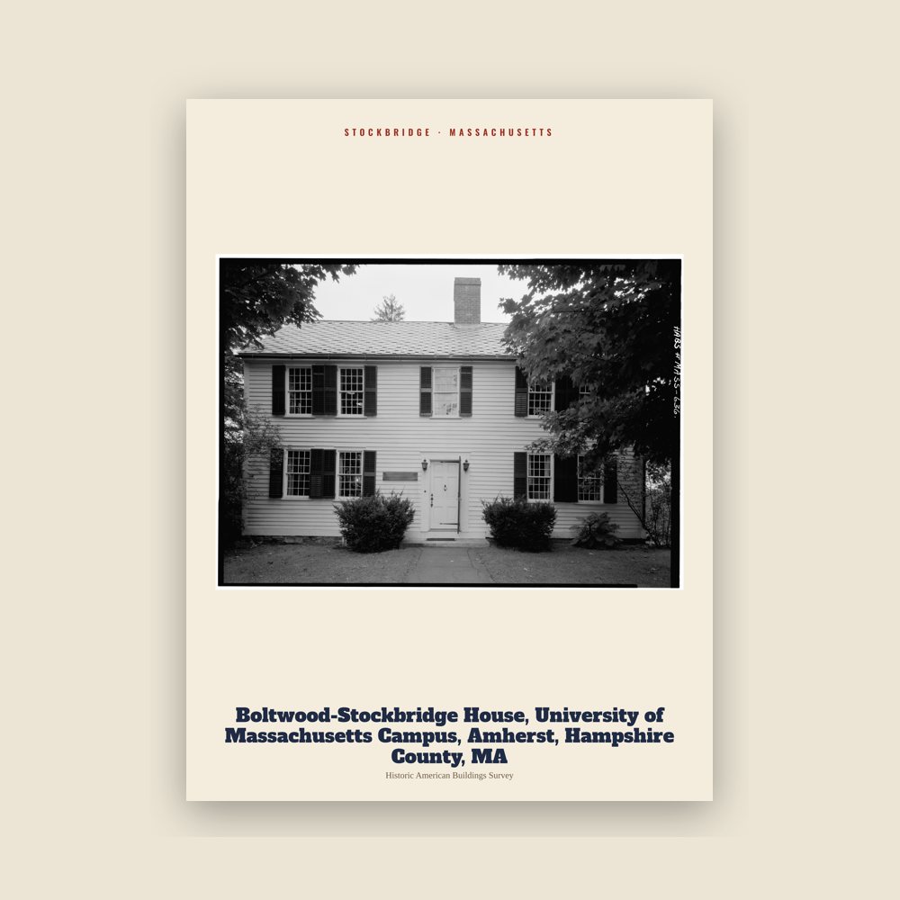 Stockbridge Boltwood-Stockbridge House, University of Massachusetts Campus, Amherst, Hampshire County, MA Archive Print