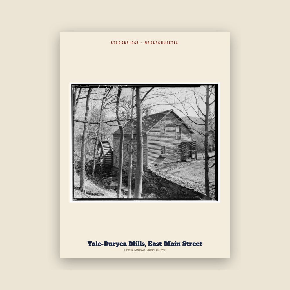 Stockbridge Yale-Duryea Mills, East Main Street Archive Print