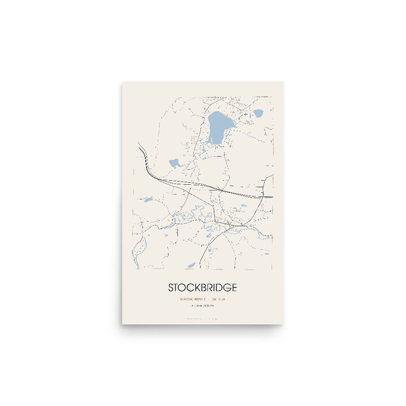 Stockbridge Street Map Poster · Linen
