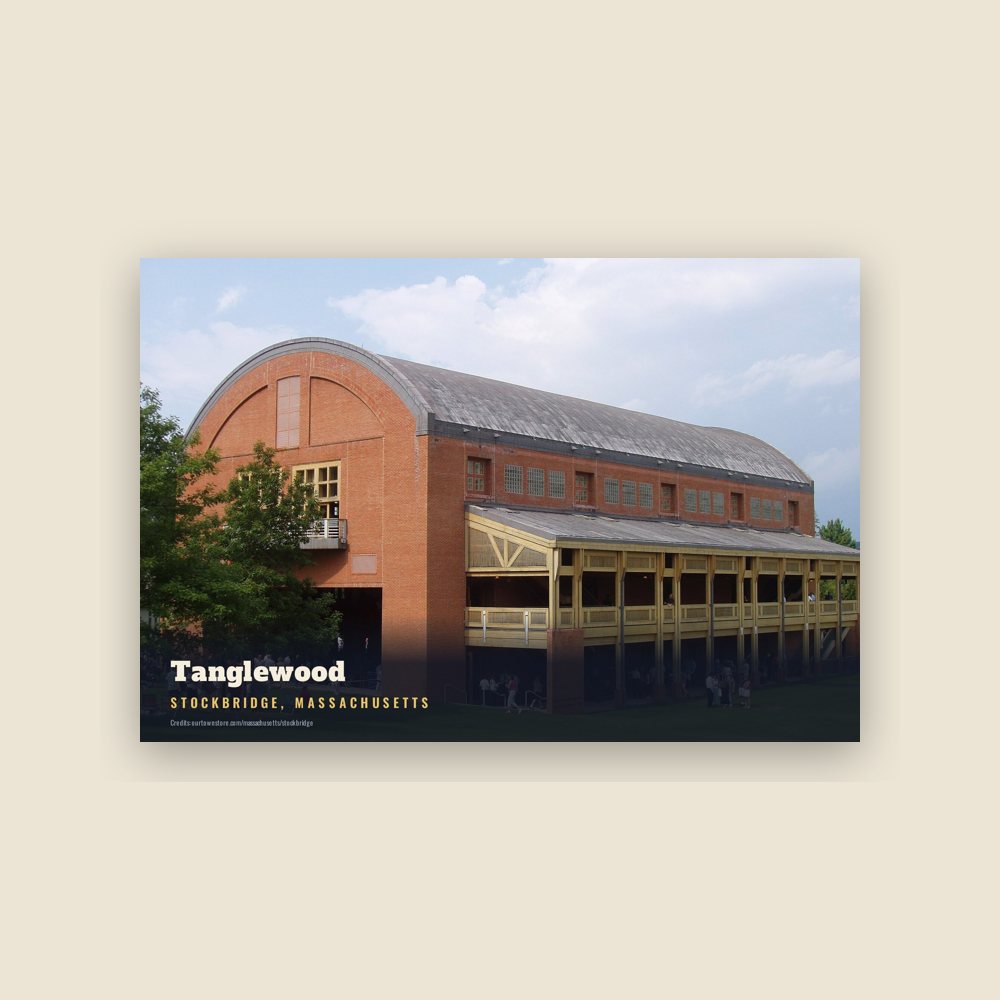 Stockbridge Tanglewood Postcard
